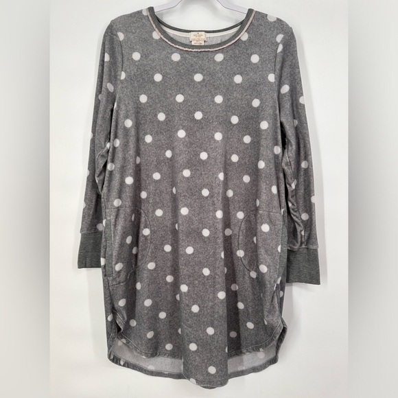 Kate Spade Super Soft Fleece Night Tunic with Pockets - Picture 1 of 5